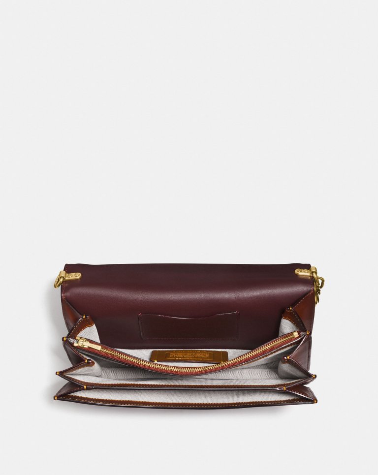 Coach Riley In Signature Canvas interior