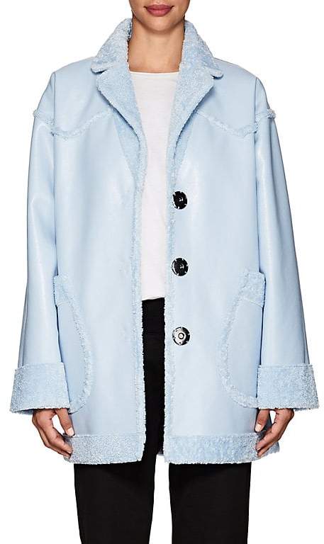 Opening Ceremony Women's Reversible Faux-Leather &amp; Faux-Shearling Coat