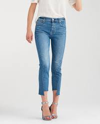 7 For A Mankind Josefina High Waist Jeans with Angled Seams