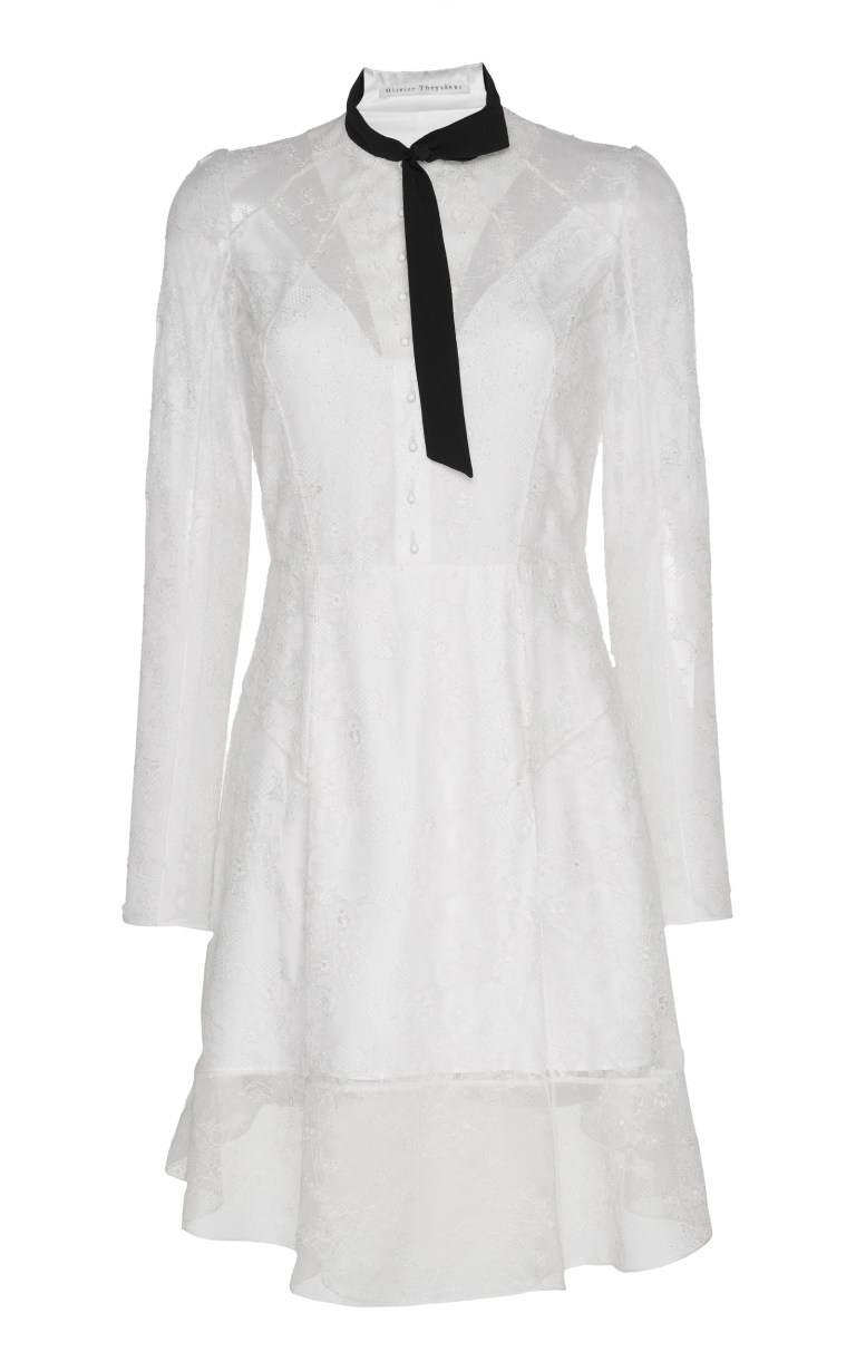 Olivier Theyskens Long-sleeved Button Front Dress.jpg