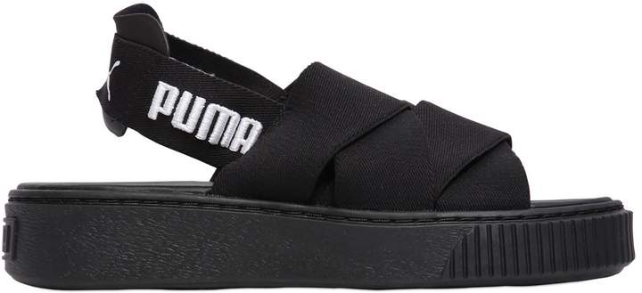 Puma Elastic Slingback Platform Sandals