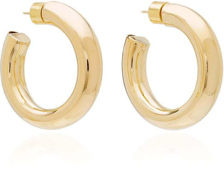 ennifer Fisher Mini Jamma Silver-Plated Brass Hoop Earrings