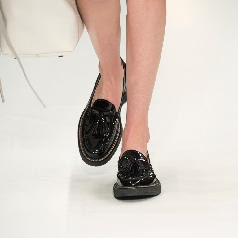 Tods black loafers