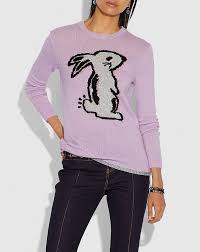 Coach x Selena Bunny Intarsia Sweater