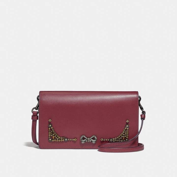 Coach x Selena Foldover Crossbody Clutch With Crystal Embellishment