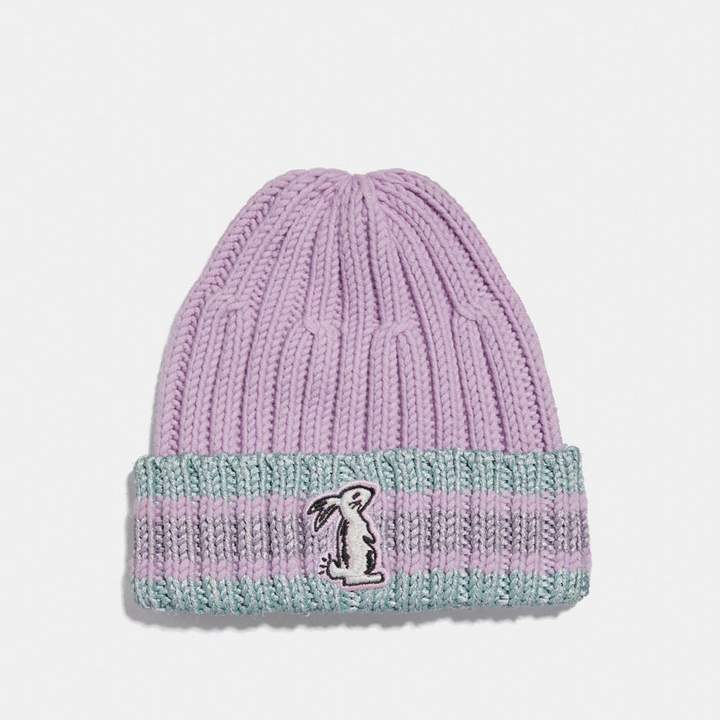 Coach x Selena Knit Hat With Bunny