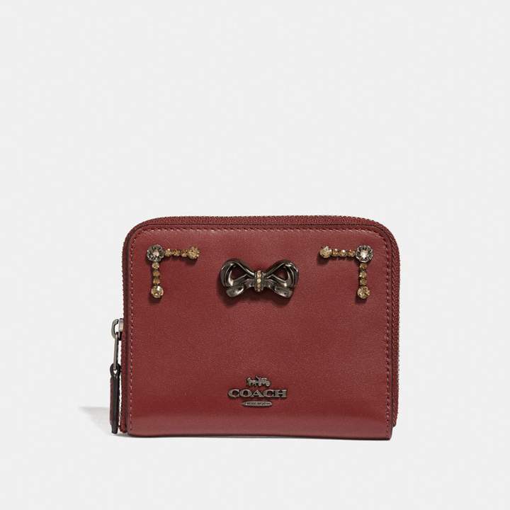 Coach x Selena Small Zip Around Wallet With Crystal Embellishment