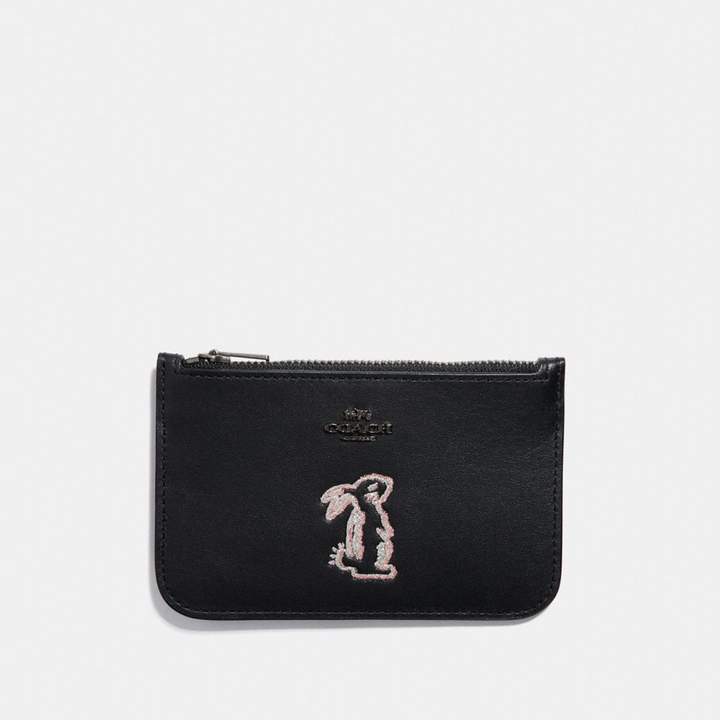 Coach x Selena Zip Card Case With Bunny