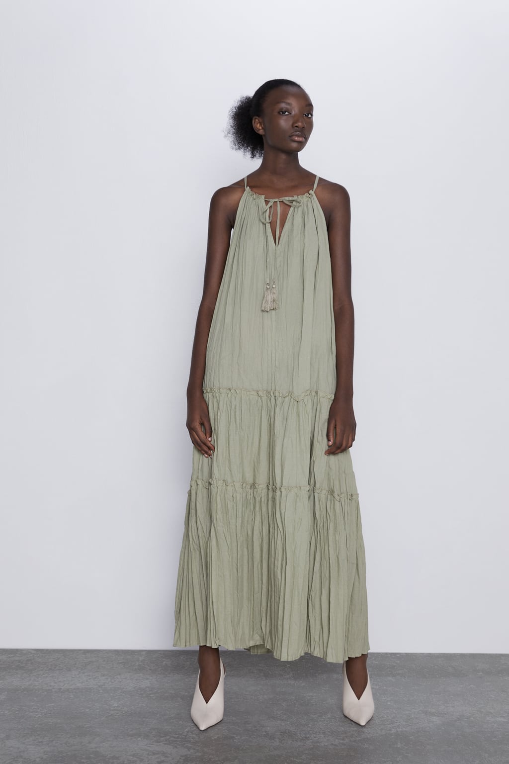 Zara Wrinkle Look Dress