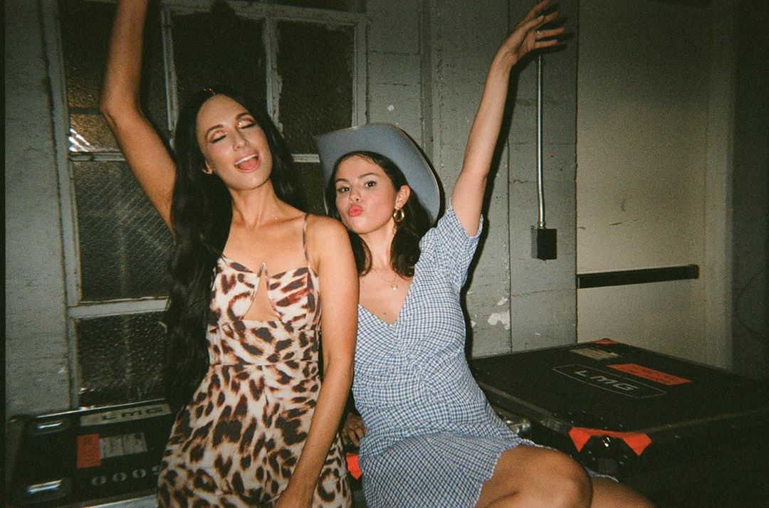 how to find Selena Gomez blue gingham mini dress august 2019 photo Selena Gomez