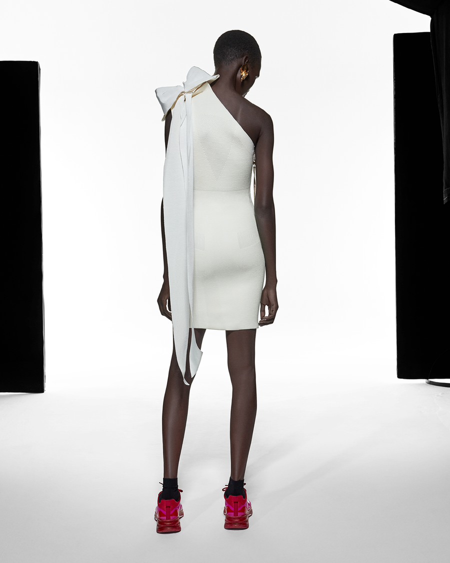 AZ Factory Asymmetric Bow Dress back view