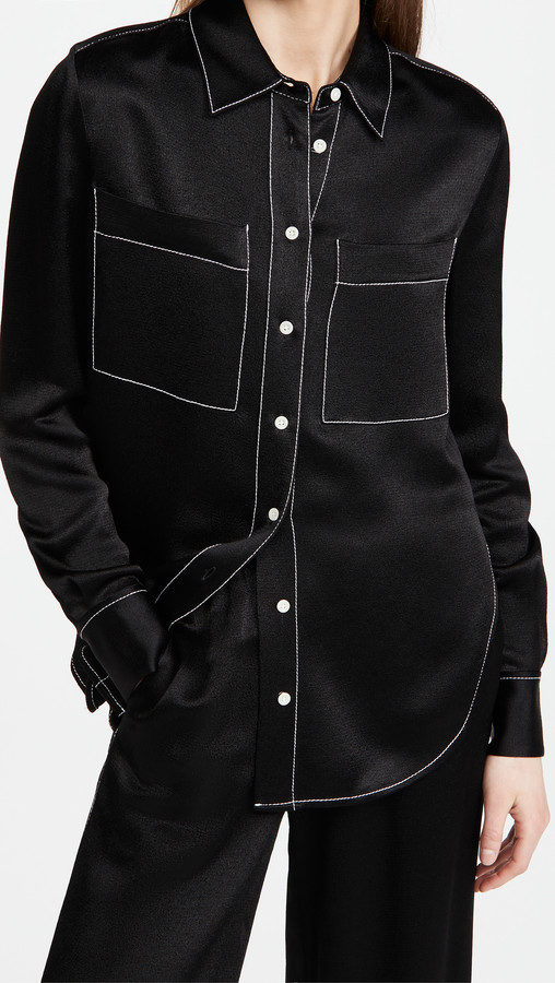 dobby-crepe-double-pocket-shirt