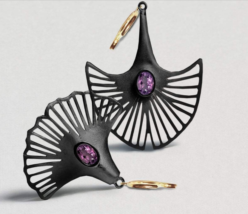 German Kabirski Nabila Amethyst Earrings