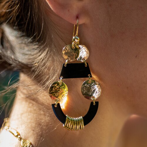 Lisa Eisner Floating Hook Earrings