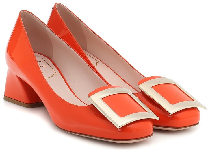 Roger Vivier Tres Vivier 45 patent-leather pumps