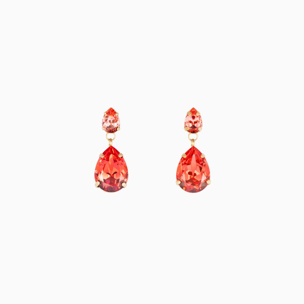Roxanne Assoulin Double Tear Earring in Rose