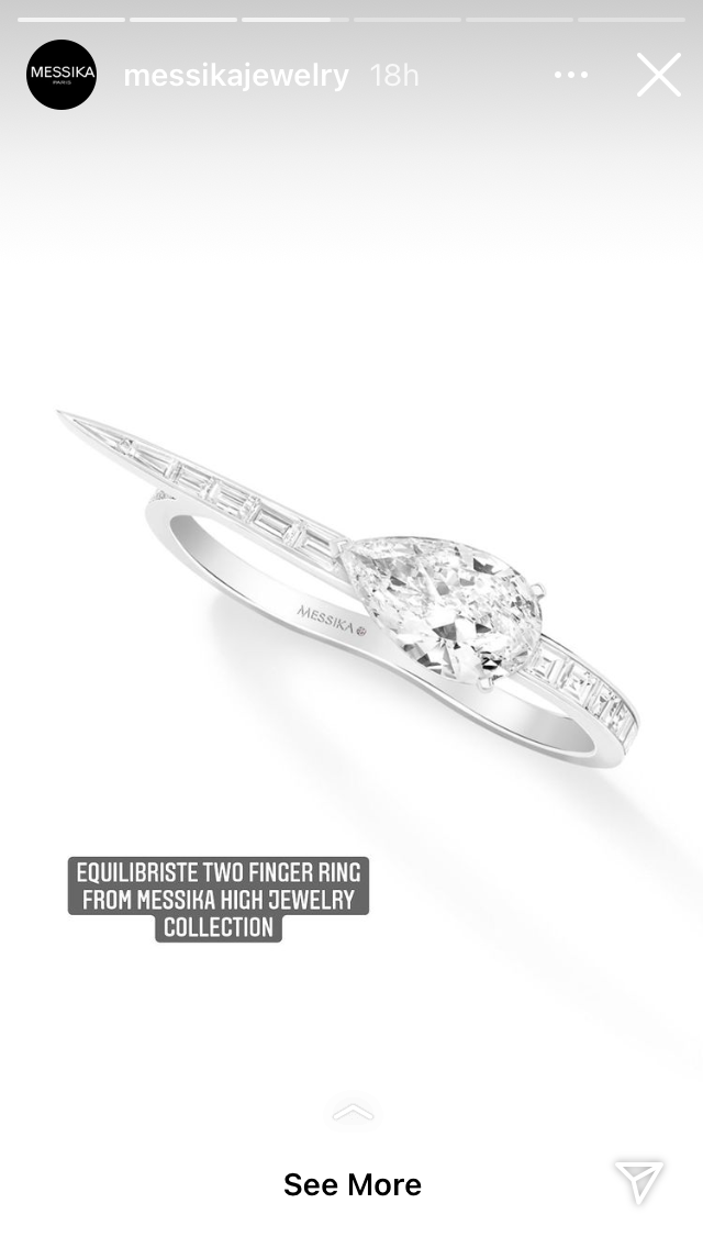 Messika Equilibriste Two Finger Ring