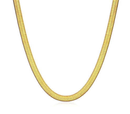 Fallon Jewelry Hailey Herringbone Chain Necklace