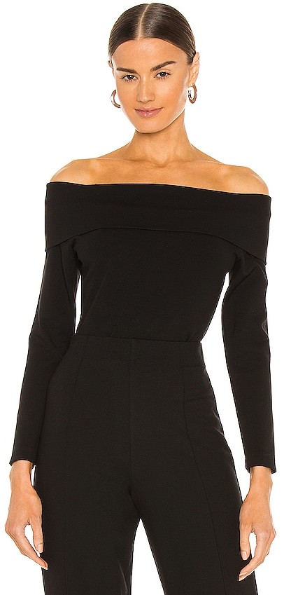 LESET Rio Off Shoulder Long Sleeve Top