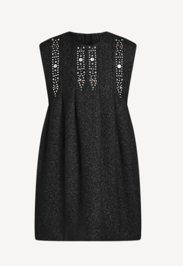 Louis Vuitton Stud Detail Glitter Dress