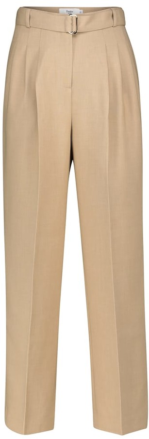 Frankie Shop Belted Straight Pants