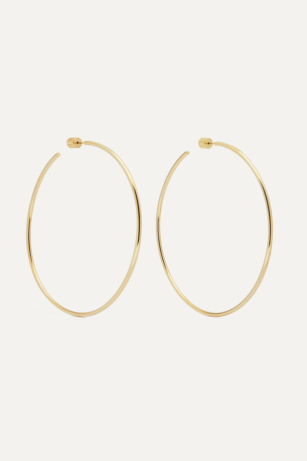 Jennifer Fisher Thread Brass Hoops
