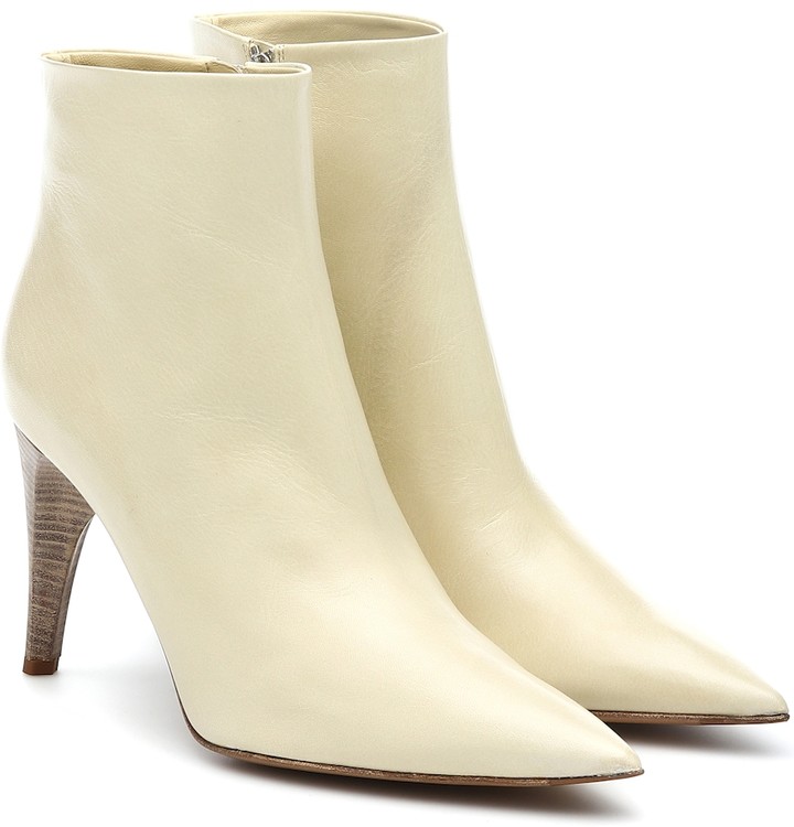 Jil Sander Pointed Leather Ankle Boots