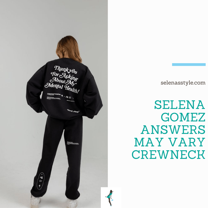 Where to get Selena Gomez outfits October 2021 blog grey mental health sweatshirt white sneakers