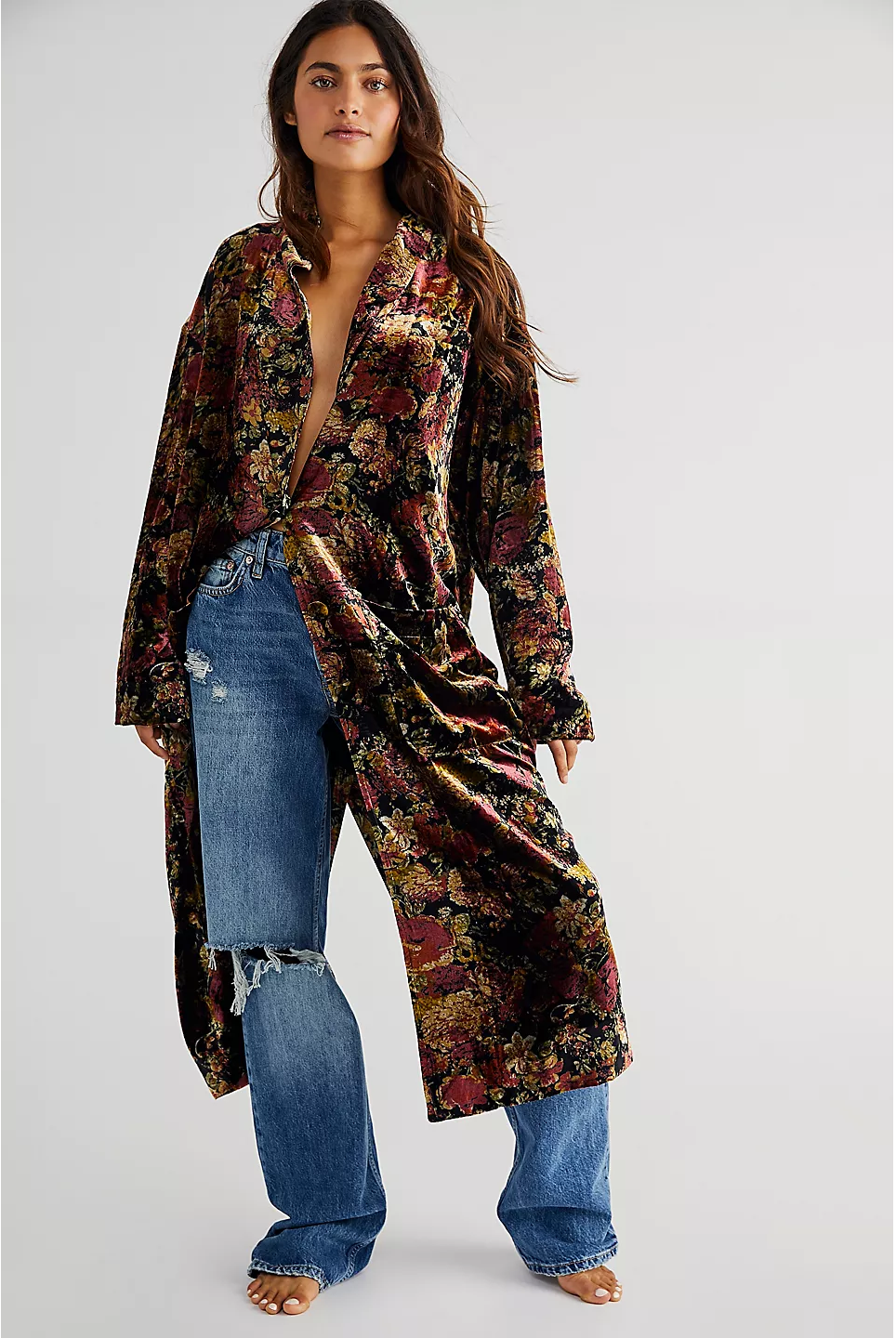 Simone Velvet Duster