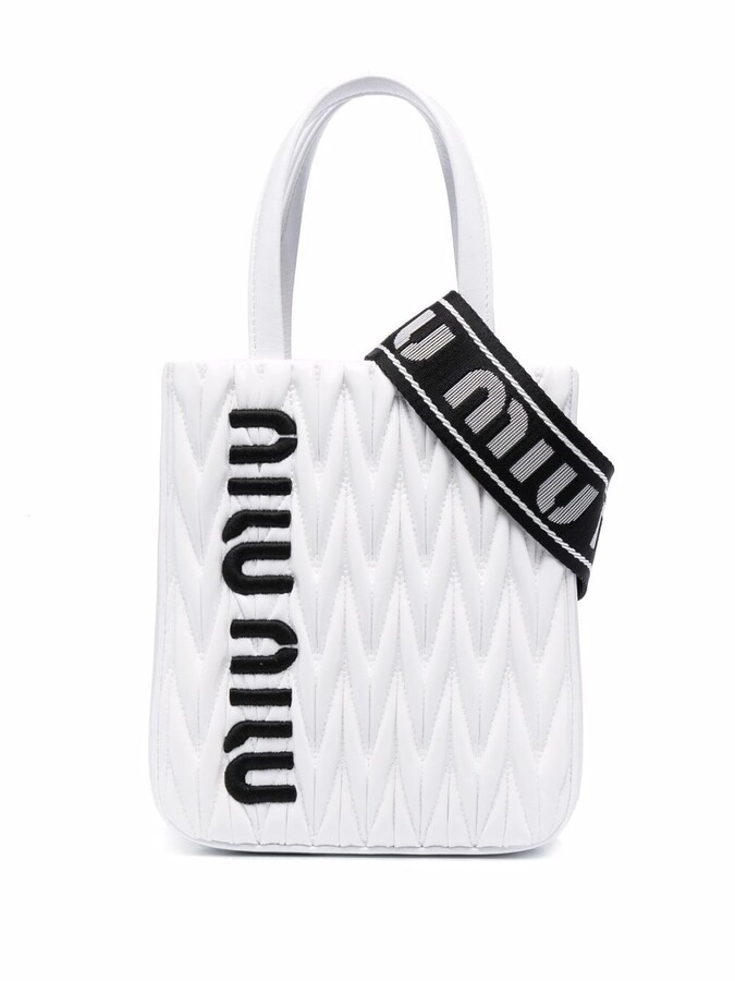Miu Miu Matelassé Leather Tote Bag