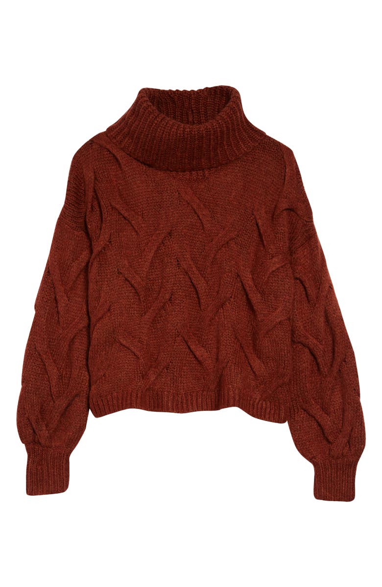 Somervell Modern Cable Turtleneck Sweater