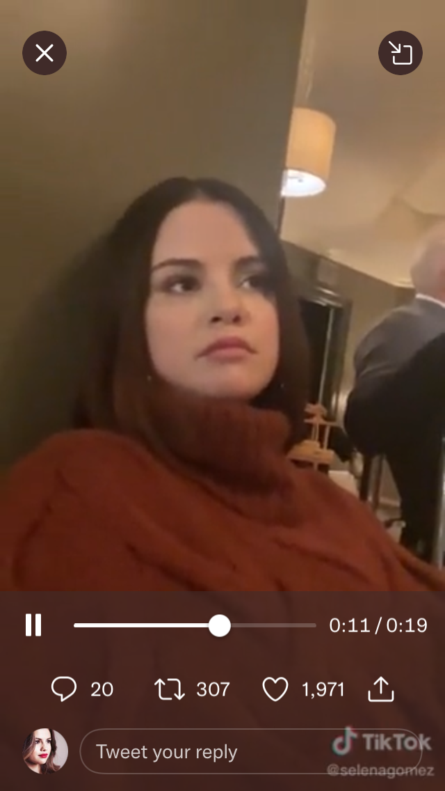 where to get all Selena Gomez Only Murders In The Building outfits orange cable roll neck jumper 1 December 2021 Photo Selena Gomez