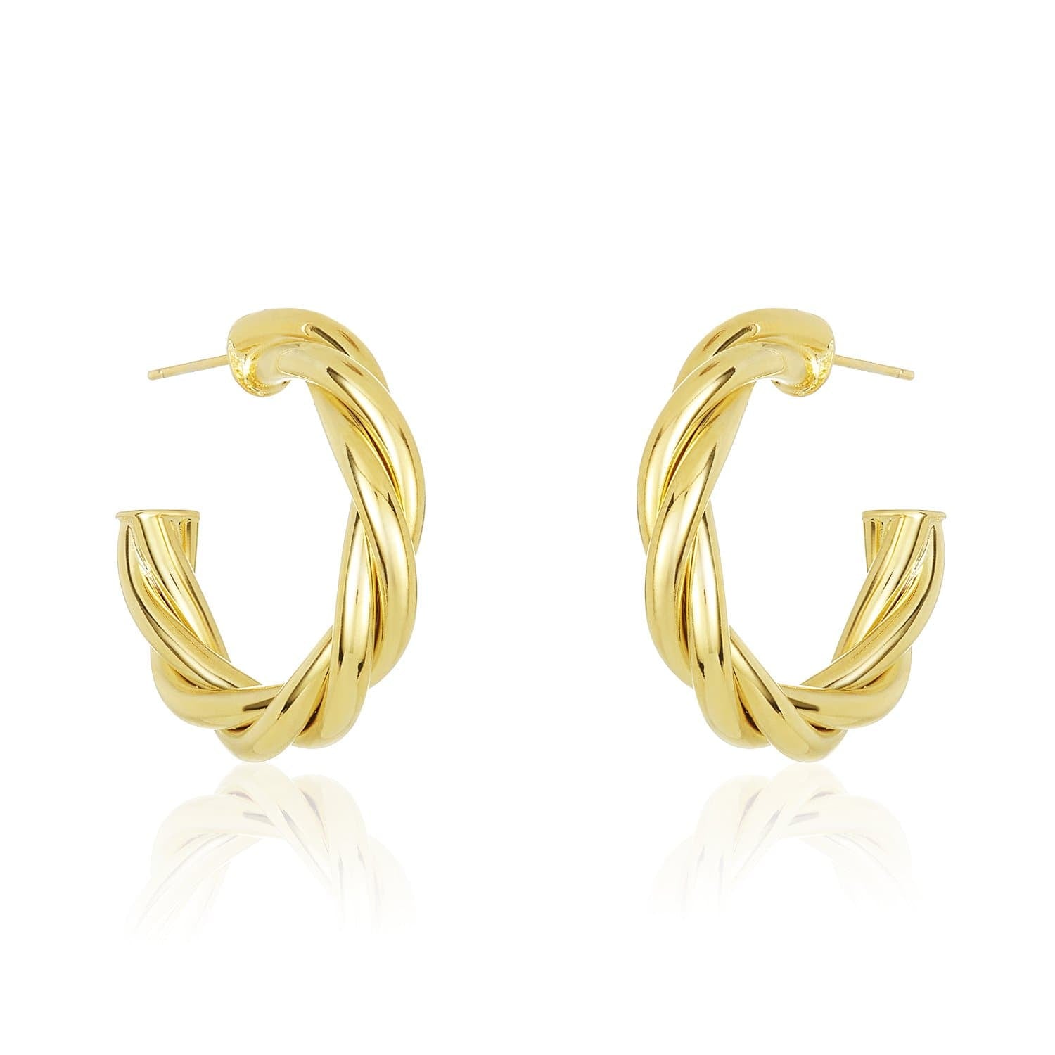 Melinda Maria 1 inch Don’t Get Me Twisted Hoops