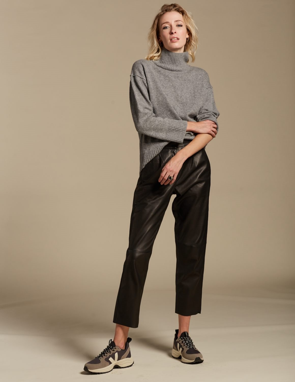 MDK Iris leather trousers
