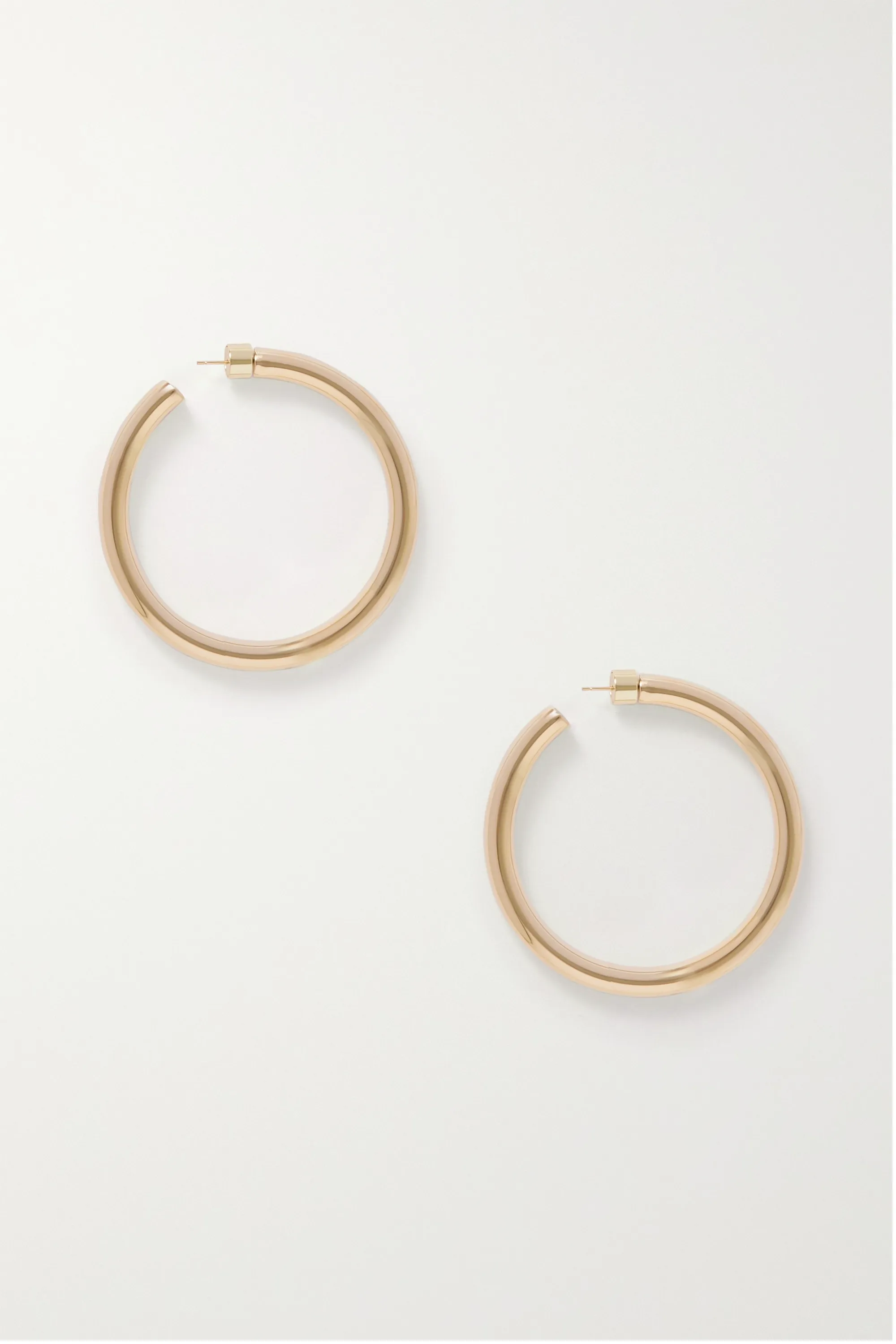 Jennifer Fisher 2 inch Samira gold-plated hoop earrings